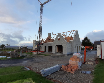 Woning in opbouw